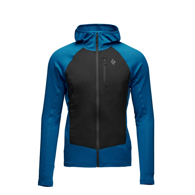 Black Diamond Men's Coefficient LT Hybrid Hoodie Kingfisher/Black